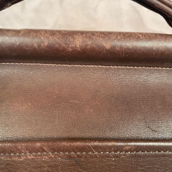 BROWN VINTAGE 1990 COACH BEEKMAN BRIEF MESSENGER ❤️HOST PICK❤️ - Picture 9 of 16